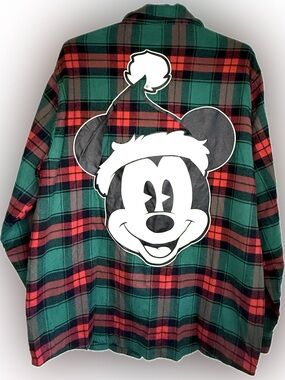 Cakeworthy X Disney Santa Mickey Flannel Adult Size X-Large